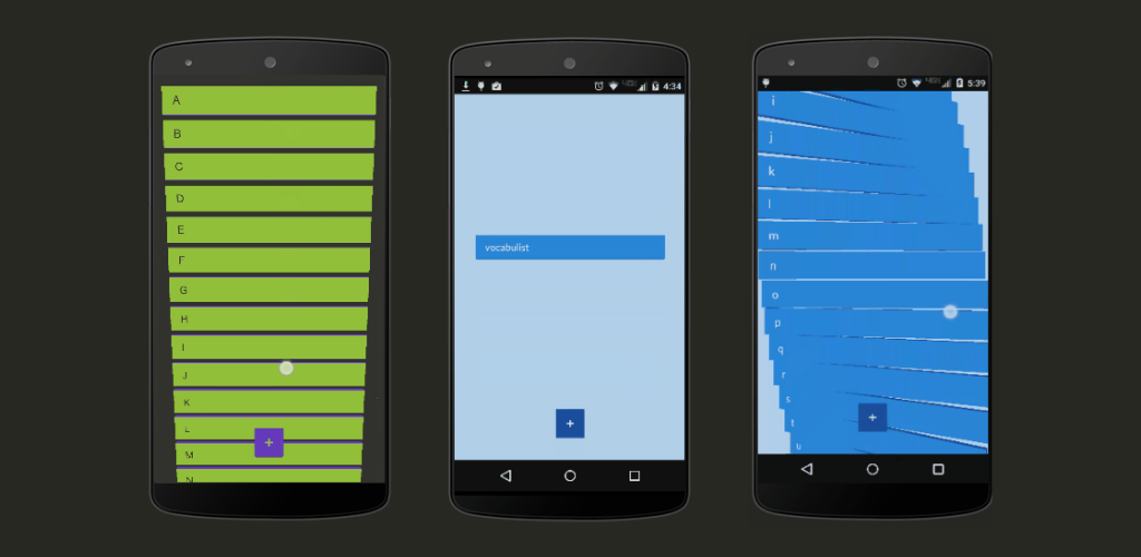 3D ListView Experiments